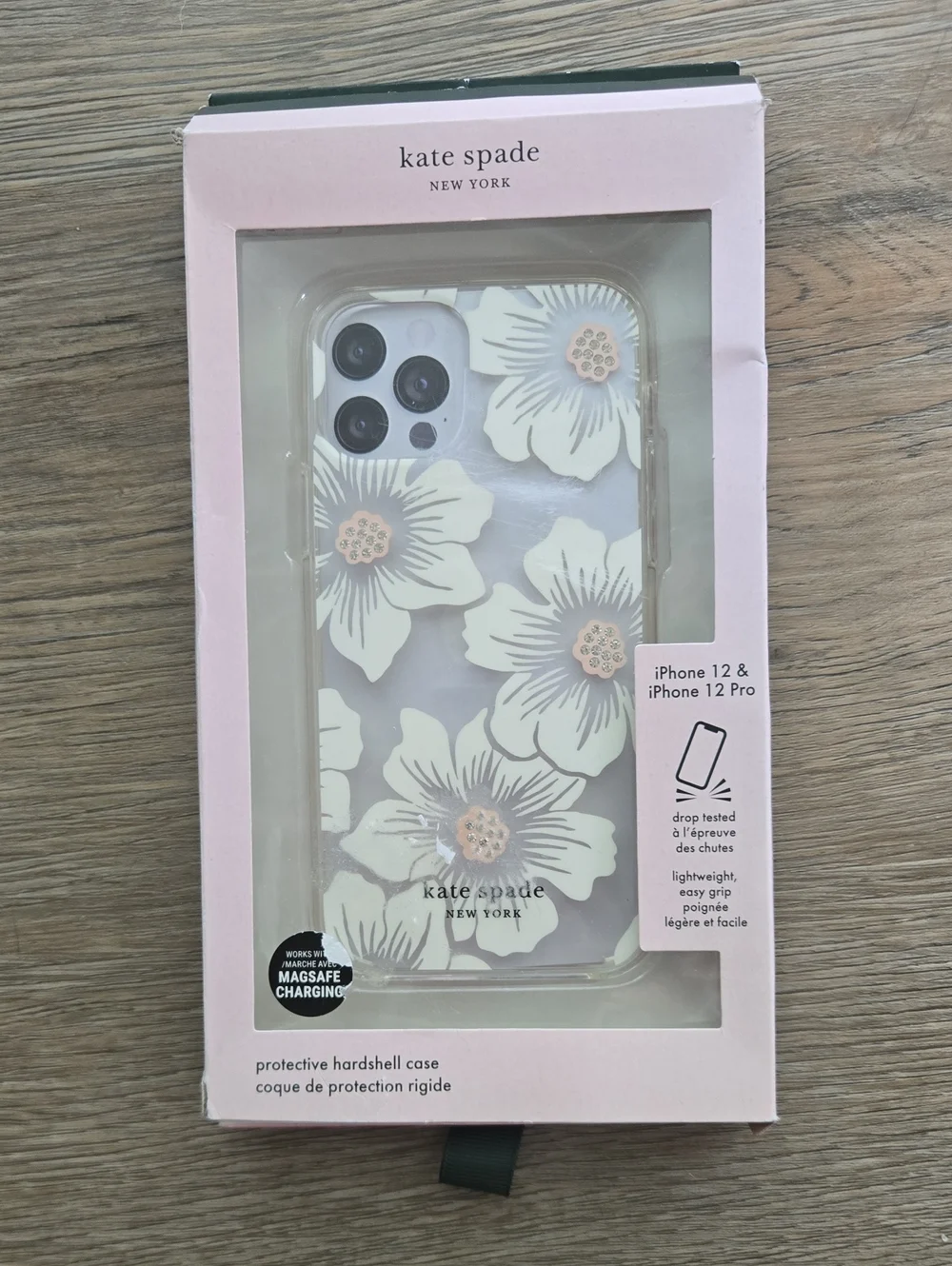 kate spade White Floral Hardshell Case for iPhone 12 / 12 Pro
